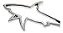 Emblema Tubarão Shark Traseira Carro Sport Tuning Prateado - Imagem 4