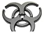 Emblema Biohazard Biológico Traseira Carro Sport Tuning - Imagem 1