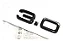 Emblema Audi 3.0t A6 A7 S7 S6 Tampa Traseira Original Preto - Imagem 2