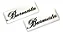 Emblema Som Burmester Mercedes-benz Bugatti Porsche Amg Prateado - Imagem 1