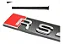 Emblema Da Grade Audi Rs4 A4 Sportback Sedan Cromado Prateado - Imagem 2