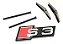 Emblema Da Grade Audi S3 A3 Sportback Sedan Cromado - Imagem 1