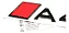 Emblema Audi Novo A4 Tampa Traseira Original Preto - Imagem 2