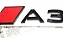 Emblema Audi Novo A3 Tampa Traseira Original Preto - Imagem 3