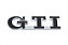 Emblema Volkswagen Gti Gol Golf Preto - Imagem 1