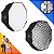 Softbox Octogonal 80c Grid Difusor Montagem Rápida Sombrinha - Imagem 5