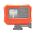 Kit Case Flutuante Floaty Laranja P Gopro Hero 10 11 12 13 - Imagem 1