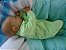 Bebê Reborn, menino, com 2,4 kg e 52 cm aproximadamente, cabelos pintados - Imagem 9