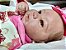 Bebê reborn menina, cabelos enraizados, corpo de tecido - Imagem 1