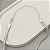 CHOKER FITA 5MM PRATA 40CM - Imagem 2