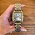 RELÓGIO FEMININO QUADRADO LUXO DUO GRANDE 31X42MM - Imagem 1