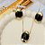 CONJUNTO BRINCO E COLAR BLACK OLINDA - Imagem 1