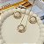 CONJUNTO COLAR E BRINCO BUTTON MADREPÉROLA - Imagem 1