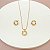 CONJUNTO GOLD LUNA CIRCLE PEDRAS - Imagem 1