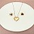 CONJUNTO BRINCO COLAR CORAÇÃO LOVE SPARK GOLD - Imagem 1