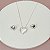 CONJUNTO BRINCO COLAR CORAÇÃO LOVE SPARK GOLD - Imagem 1
