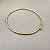 BRACELETE ARO REDONDO LISO BANHO GOLD - Imagem 1
