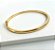 BRACELETE OVAL FINO GOLD LISO - Imagem 1