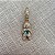 PINGENTE MENIN CRAVEJADO GOLD VERDE AGUA - M - Imagem 1