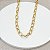 CHOKER ELOS OVAIS DOURADA40CM + 10CM DE EXTENSOR - Imagem 1