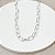 CHOKER ELOS OVAIS PRATA 40CM + 10CM DE EXTENSOR - Imagem 3