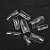 TIP SQUARE TRANSPARENTE 100UND FAN NAILS - Imagem 1