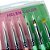 KIT COM 6 PINCEIS HELEN COLOR VERDE E ROSA - Imagem 1