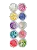 KIT MADREPEROLA COM GLITTER FLOCADO 12UND DAFU - Imagem 1