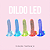 Dildo Realístico com LED colorido - 18,5 x 3,6 - Imagem 1