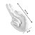 Golden Hand - Vibrador de Ponto G Formato de Mão com Dedilhar / Vem Cá / com Aquecimento - Imagem 4