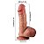 Pênis Realístico com Ventosa - Silicone Líquido - 17,0 x 4,0 cm - Imagem 3
