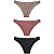 Del Rio Kit 3 Calcinhas Tanga Microfibra Estampa Felícia Tamanho P - Imagem 1