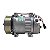 Compressor de Ar Condicionado Sanden Asia 7h15 7980 24V Polia 8pk 123mm - Imagem 1