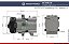 Compressor de Ar Condicionado Ford Modelo Fic FS10 FX15 F250 Diesel - 12 Volts - Imagem 2