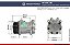 Compressor de Ar Condicionado Sanden 7h15 8 Orelhas 24 Volts Polia 8pk 119mm - Imagem 2