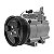 Compressor de Ar Condicionado Mod Halla Hyundai Santa Fé 27 12 Vál 2001 A 2007 - Imagem 2