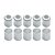 Caneca Clip 12mm 58 Polegadas Aluminio PCT Com 10 Pçs - Imagem 1