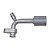 Conexão Block Fitting 90º 10mm Aluminio C Engate a Compressor de Ar Condicionado - Imagem 1