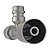 Emenda 06mm Aluminio c Válvula de Serviço c Clip - Imagem 4