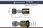 Conexão Flare Reta Fêmea 10mm Aluminio cClip - Imagem 2