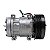 Compressor de Ar Condicionado Sanden Huayu 7H15 Máquina Cat Saída p,Pressostato  24V - Imagem 1