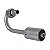 Conexão Radial 180º Fêmea 06mm Aluminio Com Clip R134a - Imagem 2