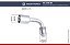 Conexão O'ring 90º Macho 12mm Aluminio Giratoria c Clip - Imagem 4