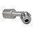 Conexão O'ring 45º Macho 12mm Aluminio Giratória c Clip - Imagem 3
