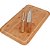Conjunto de Bamboo Churrasco Tábua Retangular 50x30 cm - Imagem 1