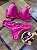 Conjunto Lingerie Com bojo Liso Calcinha Fio P,M,G,GG - Imagem 1