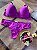 Conjunto Lingerie Com bojo Liso Calcinha Fio P,M,G,GG - Imagem 4