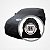 Capa para Cobrir Mobi Lycra Helanca Preta Fiat Capas LP - Imagem 4