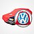 Capa Protetora para Cobrir Carro Antigo Voyage Quadrado Sport GLS Argentino GL CL Plus Tecido Cor Vermelha Sob Medida Anti-Poeira Anti-Riscos Anti-Mofo Volkswagen Capas LP - Imagem 4
