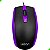 Mouse Óptico Office Duo Preto e Roxo 1200 DPI 3 Botões USB - Imagem 2
